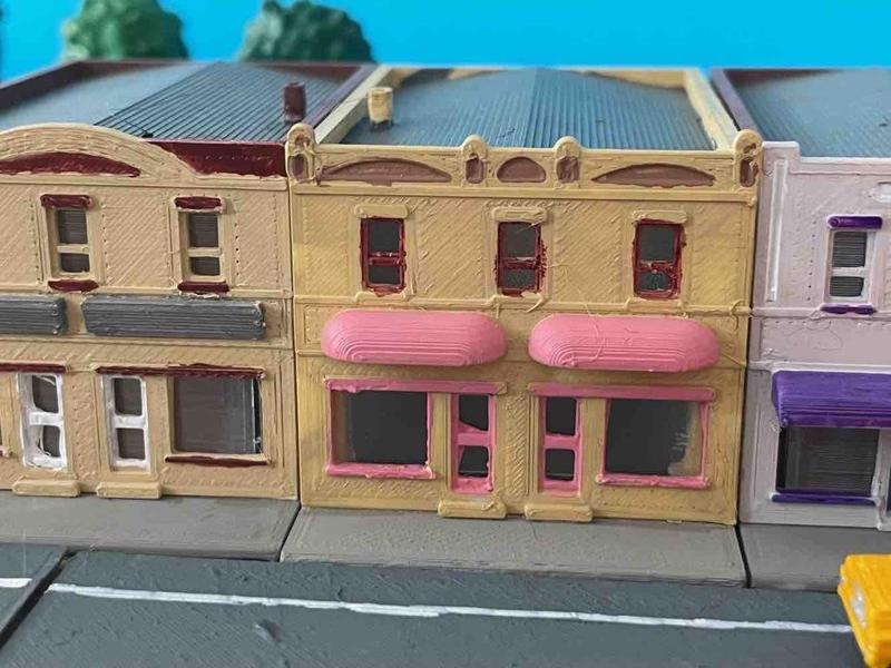 Town building US 6 - shop (z-scale)