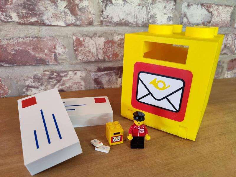 Giant Brick Mailbox with Letters