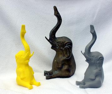Two Brass Elephants 