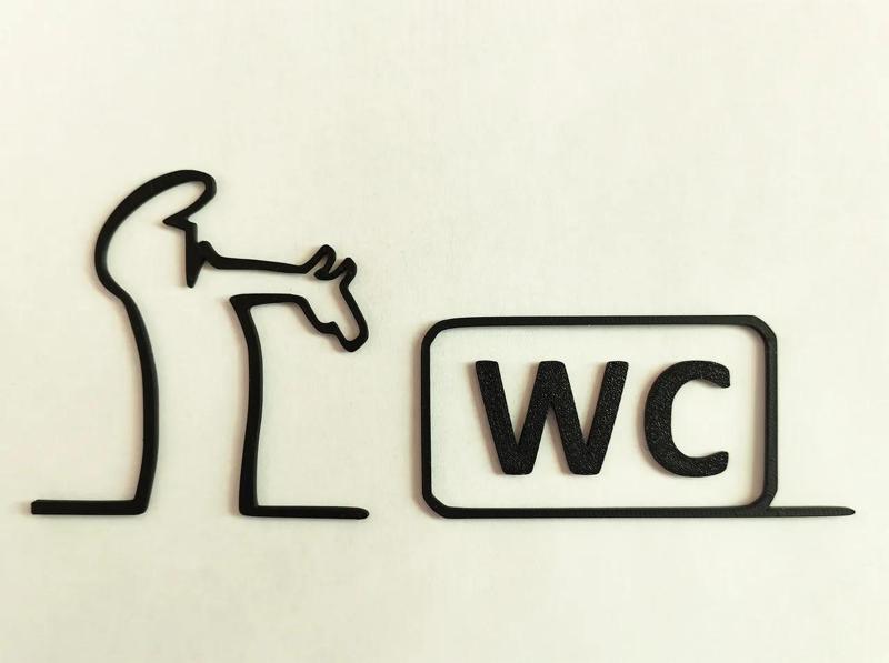 WC door hanger from the iconic cartoon "La Linea" Balum Balum.   