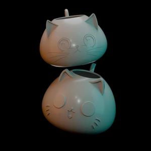 Vase cats