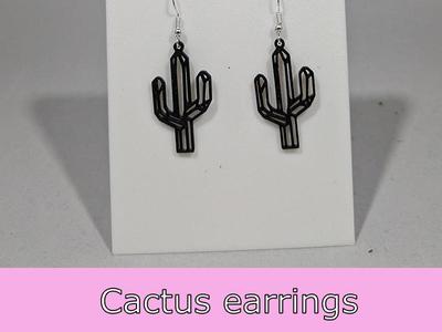 Cactus earrings