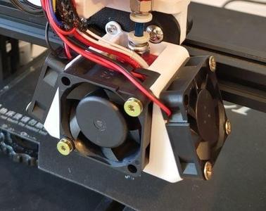 Quiet Cooler Fan Shroud for Creality Ender 3 / Ender 3 Pro