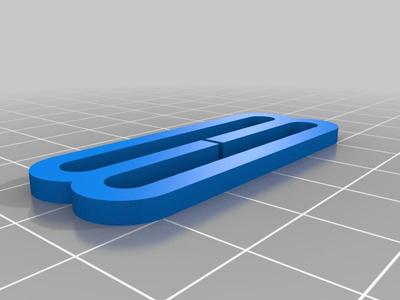 Ski goggle band clip