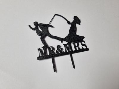 Weddin cake topper - a fisherman's bride