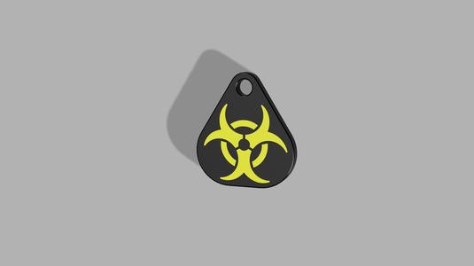 Biohazard Keyring