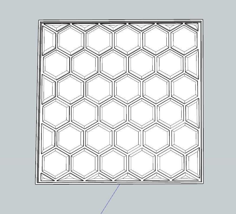 Mosaic resin tile designs for silicone mold making