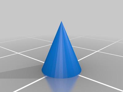 Cone inside of cone
