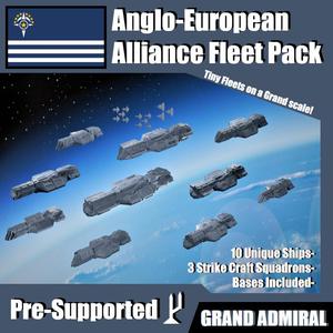 SCI-FI Ships Fleet Pack - Anglo-European Alliance - Presupported (OLD)
