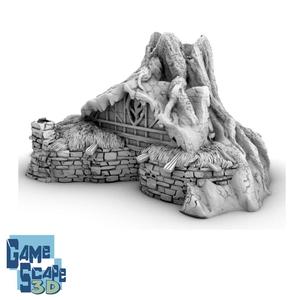 Halfling House, stories with 3rd story watch tower (halfling stories)