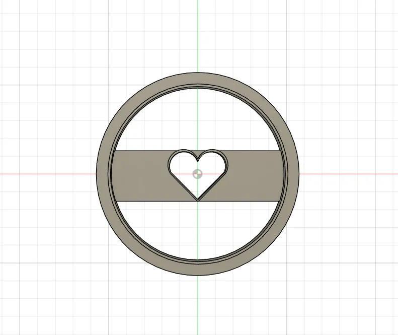 donut heart cookie cutter   