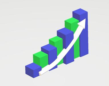Graph growth arrow