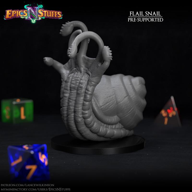 Flail Snail Miniature - Pre-Supported