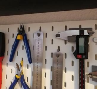 space saving hook for Ikea Skadis pegboard