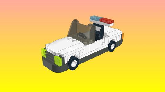 NotLego Lego Police car Model 125