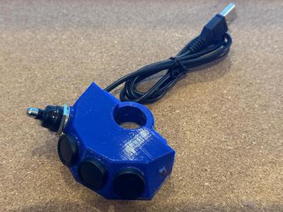 DIY Bluetooth keyboard for media buttons to control digital rally roadbook   