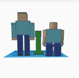 lego piece and minecraft and creeper doll