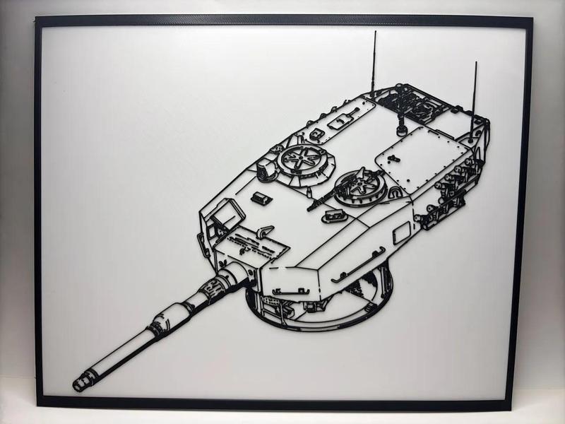 Kampfpanzer Leopard 2 120mm Turret - Blueprint   