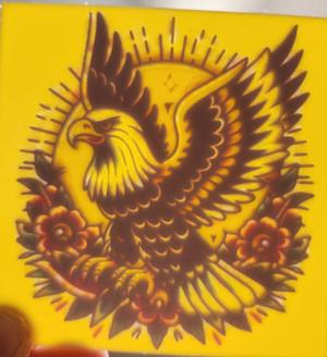 color tattoo art lithophane