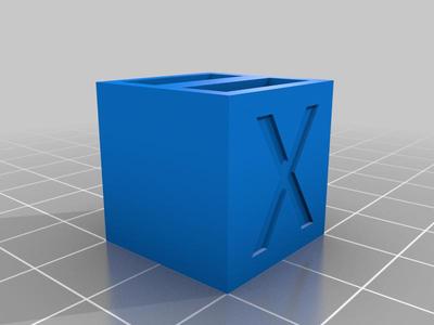 Calibration Cube XY 20mm - 2mm Wall