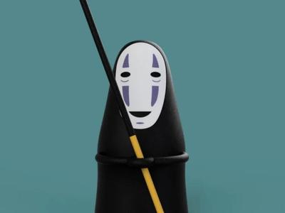 Kaonashi incense holder