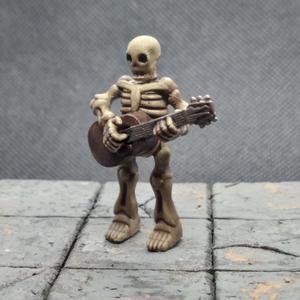 Skeleton w/ Guitar Miniature