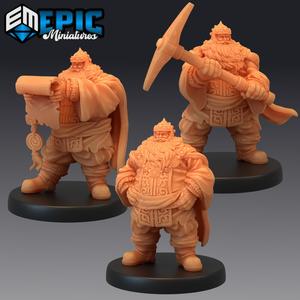 Fire Dwarf Male Set/ Dwarven Villager / Mystical Old Man