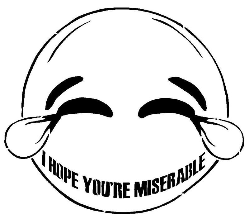 Joke Emoji stencil