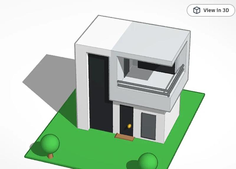 A Creative model of a mOdern house Part 2   