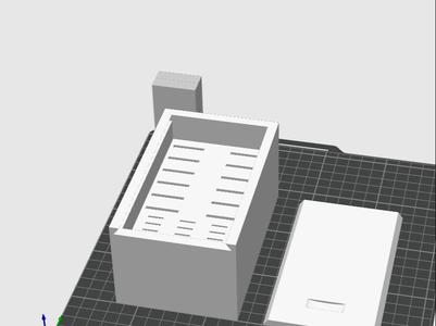 SD card holder with slide on lid