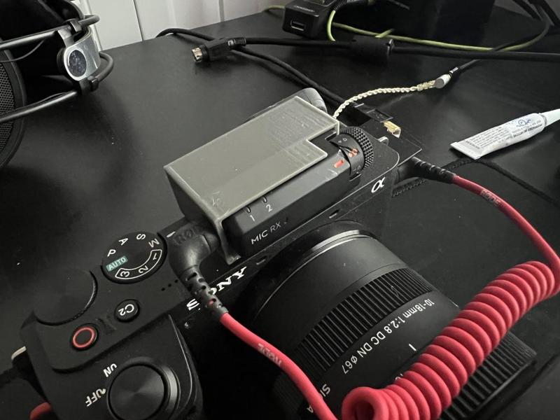 DJI Mic Mini replacement case cold shoe mount