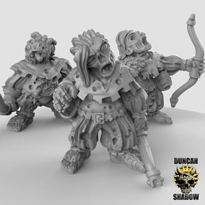 Zombie Halflings with Bows (Pre Supported)