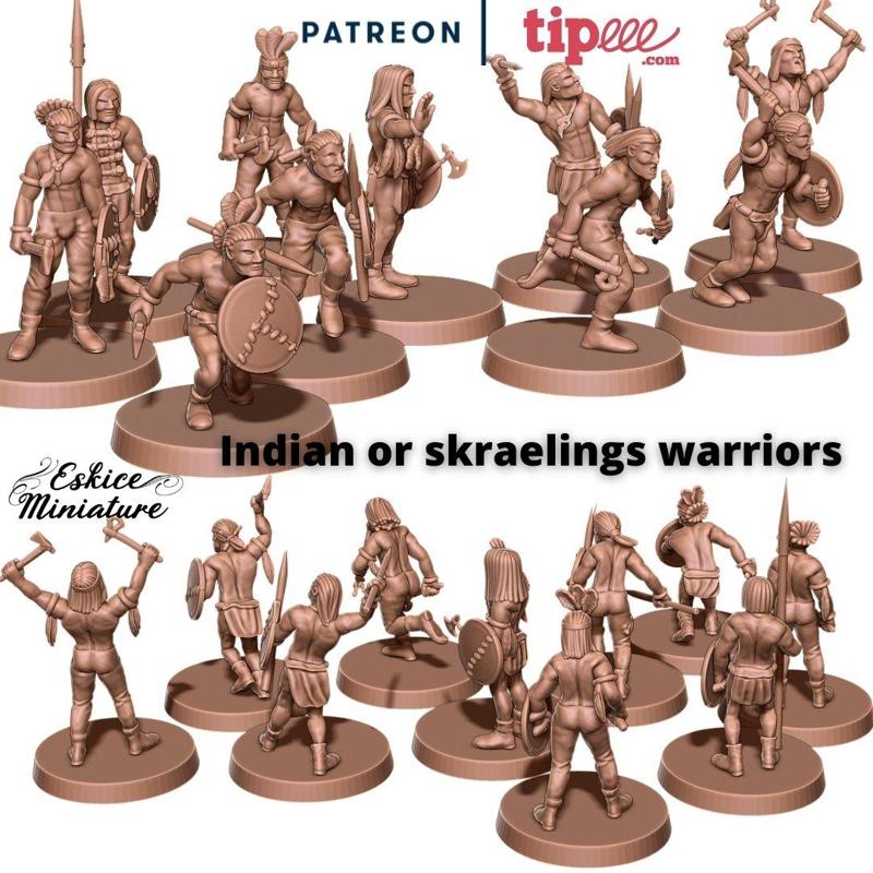 Native american warriors - 28mm