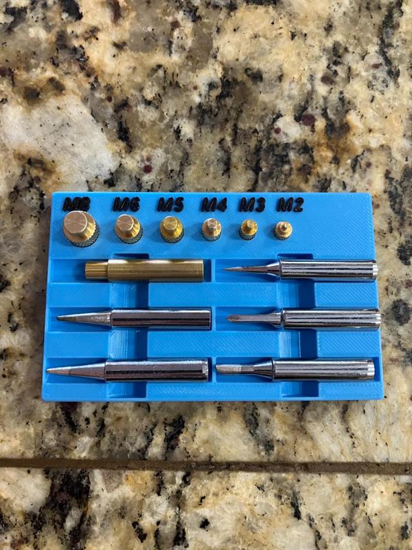 THREADED INSERT AND SOLDERING IRON TIP HOLDER