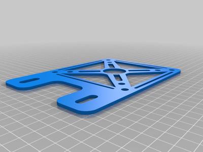 VESA 100/75 mounting plate for 40mm alu profile