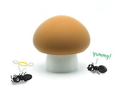 Poisonous Mushroom (Ant Bait Container)