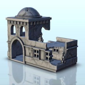 Desert house in ruins 4 - Arabian Flames of war Bolt Action Desertic Modern Warhammer