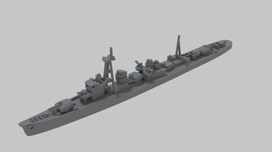 Imperial Japanese Navy Destroyer Shiratsuyu