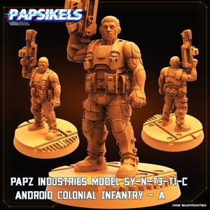 PAPZ INDUSTRIES MODEL SY-N-T3-T1-C ANDROID COLONIAL INFANTRY A