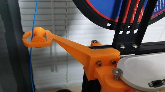 Filament guide with roller front side (ender3 or ender3 v2)