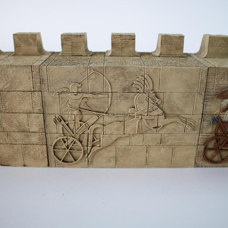 Egyptian Themed Walls and Obelisks