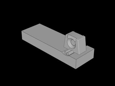 Lego Compatible (44300.dat) Hinge Tile  1 x  3 Locking with Single Finger on Top   