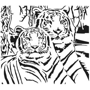 Tiger stencil 6