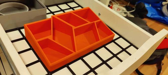 Geometric Desk Organizer Gridfinity   