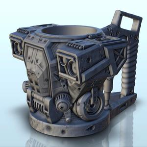 Cyber scavenger dice mug (16)  - Holder Beer Can Storage Container Tower Soda Box DnD RPG Boardgame 33cl 25cl 12oz 16oz 50cl Beverage W40k 40 000 SciFi Futuristic