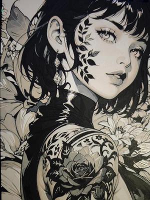 Tattoo Girl HueForge   