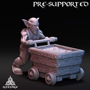 Goblin Miner with Cart