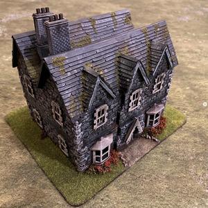 Windows and doors for church manse built from foam board