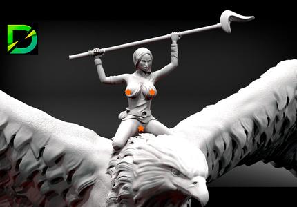 The Queen and the Eagle - - Mage & Nude Version 54MM