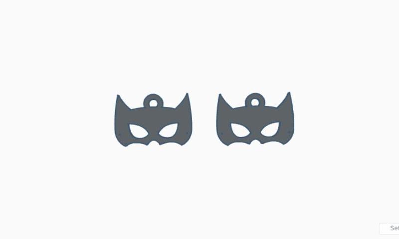 batmann hoop earring pendant pendant earring jewelry